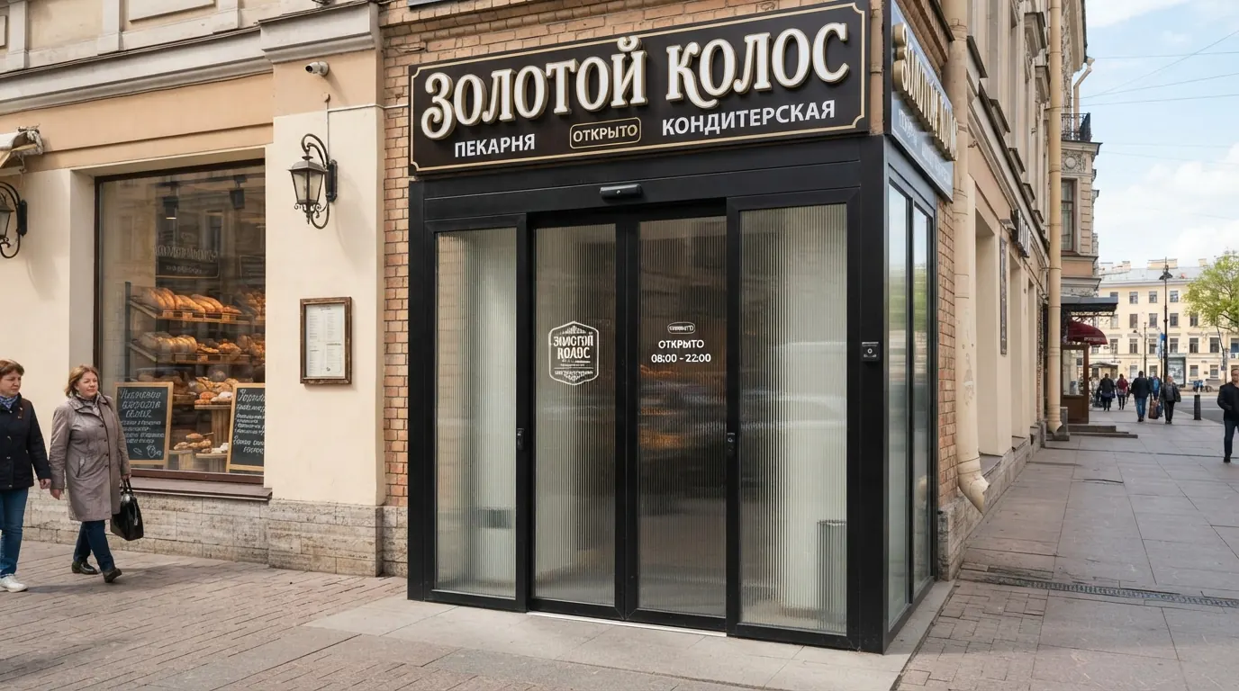 Автоматические двери для торговых центров: цена в Москве — пример работы №12