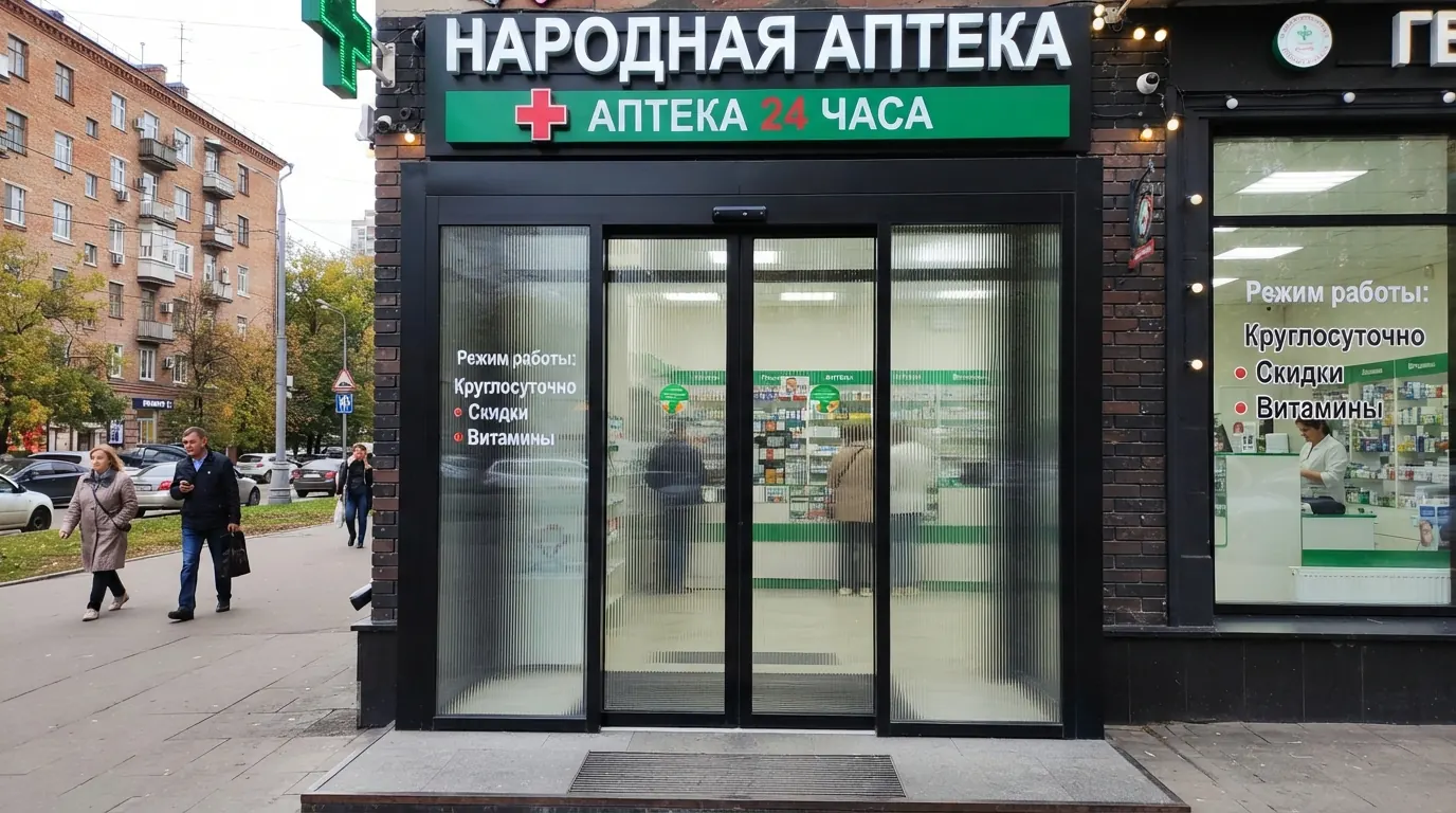 Автоматические двери для торговых центров: цена в Москве — пример работы №3