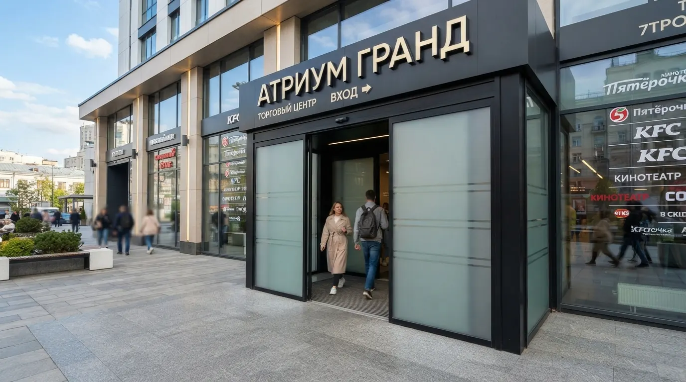 Автоматические двери для торговых центров: цена в Москве — пример работы №6