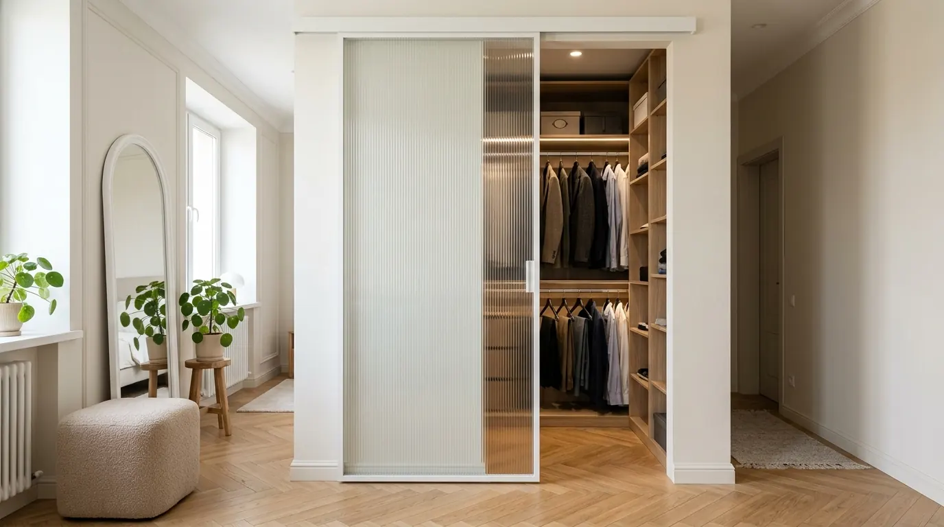 Красивые раздвижные перегородки в Москве — пример работы №2